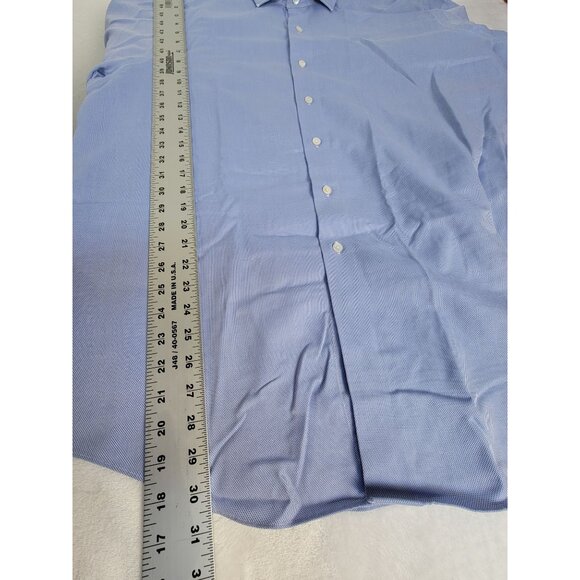 Brooks Brothers Mens Golden Fleece Non-Iron Button-Up Dress Shirt 17 - 35 Blue - Picture 7 of 8